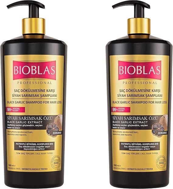 Bioblas Siyah Kara Sarımsak Şampuanı 1000ml x 2adet