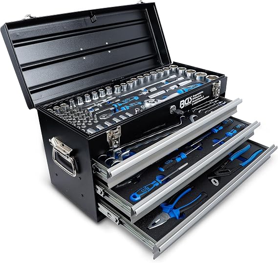 BGS 3318 Metal Tool Box 3 Drawers 143 Tools