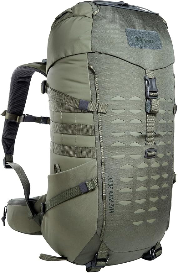Tatonka Hike Pack 30 BC Hiking Backpack - Comfortable Bushcraft Backpack for Hiking with Back Ventilation and Rain Cover - 30 Litre Volume