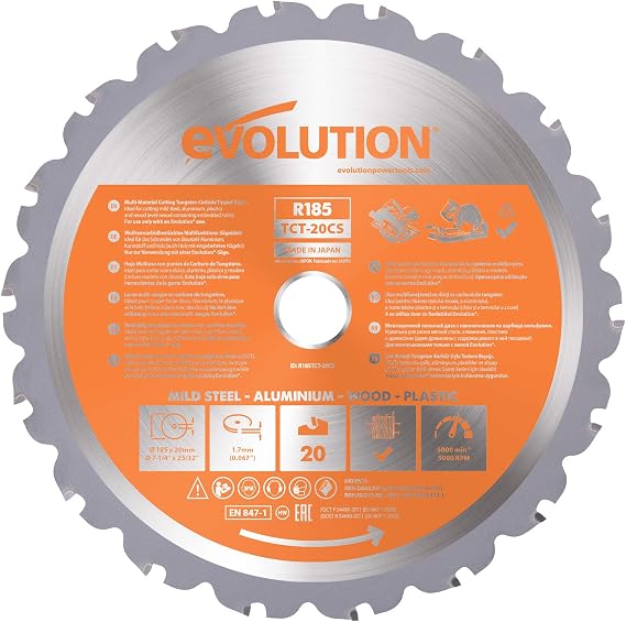 RAGE® Multipurpose Circular Saw Blade 185 x 20mm x 20T