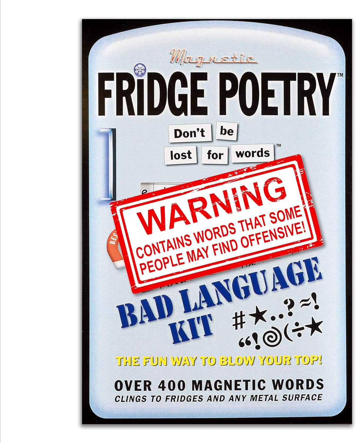 The Magnet Shop Fridge Poetry - Magnetic Words - Novelty Words, Gift, Present, Poem, Muse, Magnet Bad Language