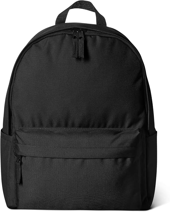 Amazon Basics Classic/Daily/School Backpack, Black, 1 Unit