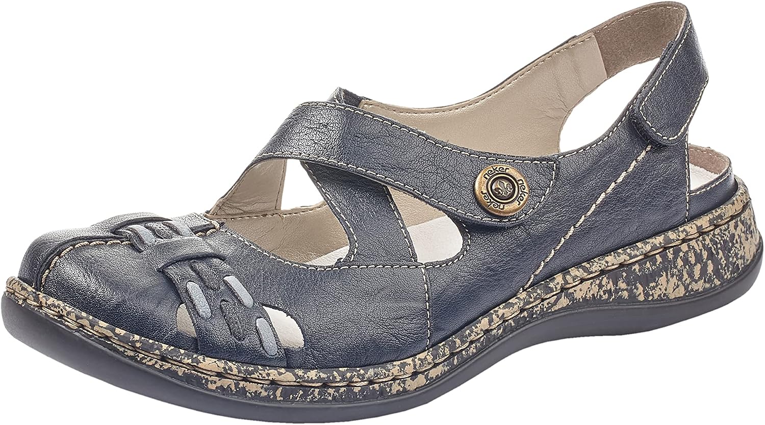 Rieker Women's SpringSummer Closed Toe Ballet Flats