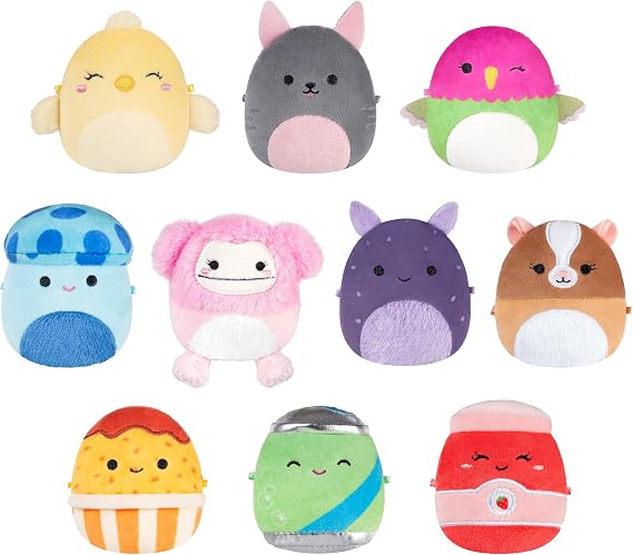 Squishmallows Orijinal Micromallows Peluş 10'lu Paket