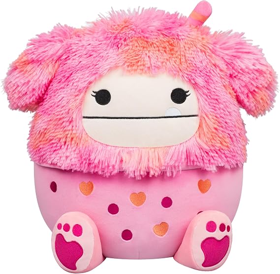Squishmallows Original 12" Caparinne The Pink Bigfoot Boba Drink - Official Jazwares Valentine's Day Plush (Medium)