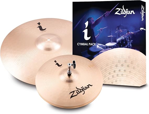 Zildjian I Family Series - Essentials Cymbal Pack - 14" Hi-Hat, 18" Crash/Ride, I Essentials Pack, Gold, Gold, ILHESS