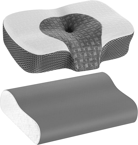 Elviros Cervical Memory Foam Pillow Bundle