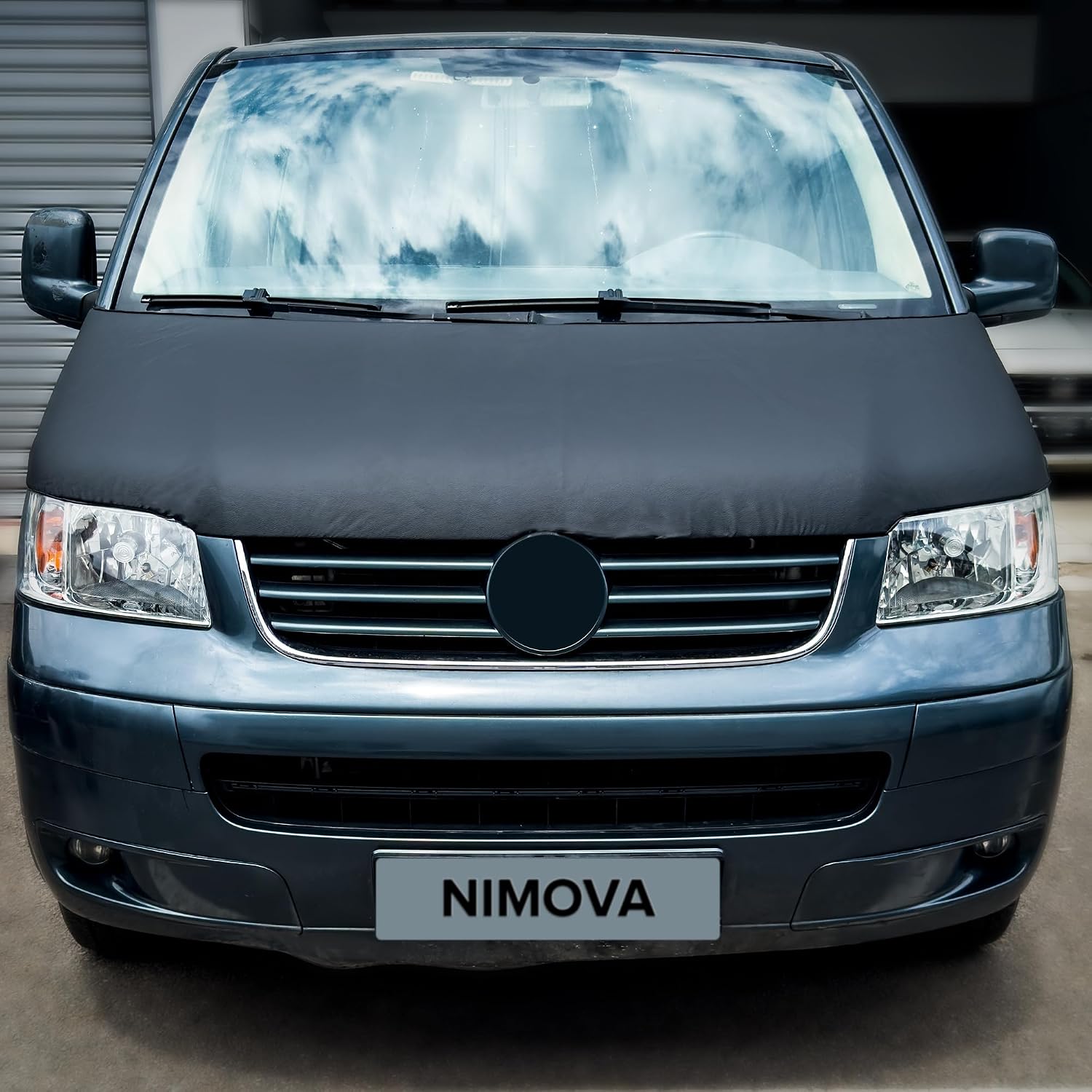 Front Full Plain Black Bonnet Bra Cover Protector Guard For Volkswagen VW T5 Transporter 2003-2009 Models