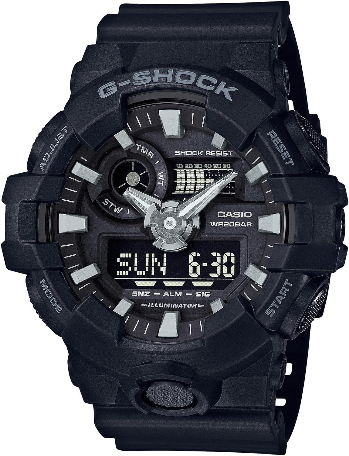 Casio Sport Watch For Men Analog-Digital Resin - GA-700-1B