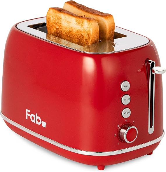 Kitchen in the box Stainless Steel Toaster, 2 Wide Slots, 7 Levels