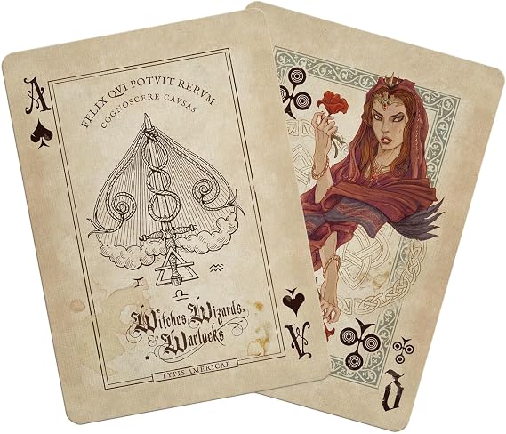 GENT SUPPLY CO. Bicycle Wizards, Witches & Warlocks Playing Cards | Magical Collectible Deck | Premium Quality Cards
