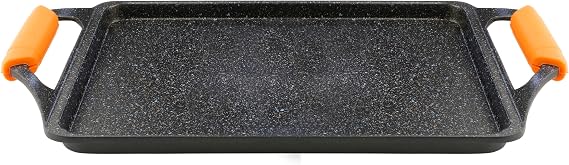 WECOOK Roasting Pan, 37x25 cm, Cast Aluminium, Non-Stick, Induction