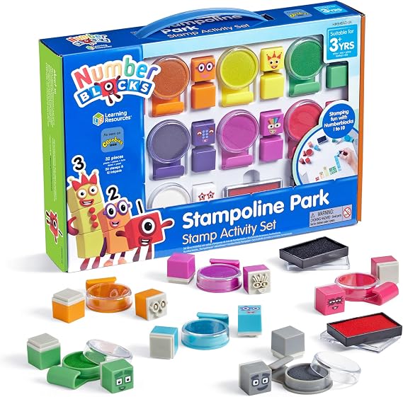 Learning Resources Numberblocks Stampoline Park Stamp Set Ages 3+