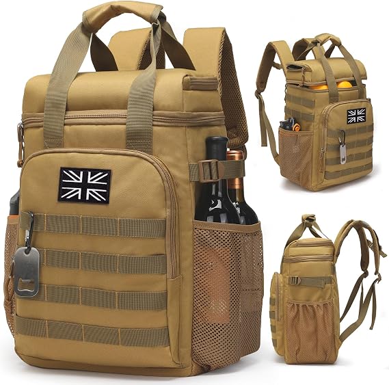 Tactical Lunch Cooler Backpack,Soft Leakproof Cooler Bag for Work
