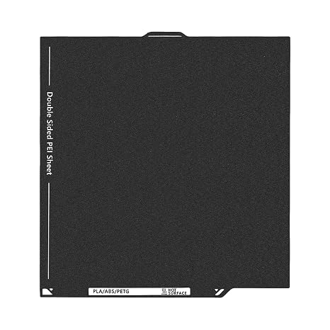 Upgraded Centauri/Centauri 2 Double Sided PEI Build Plate, 3D Printer Black Textured PEI Platform for Elegoo Centauri/Carbon/Carbon 2 260x271mm
