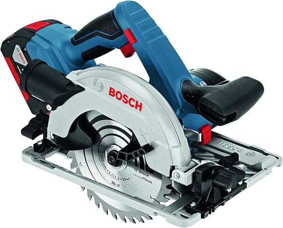 Bosch Professional 06016A2170 Gks 18 V-57 G (2 x 5.0 Ah, Gal 1880, L-Boxx), Blue