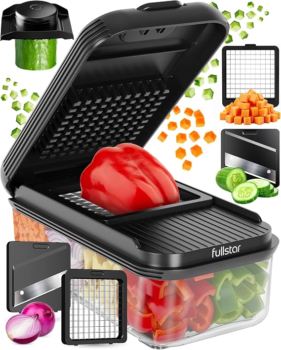 Fullstar Essential Vegetable Slicer and Mandolin Vegetable Slicer with 2