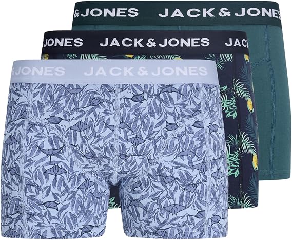 JACK & JONES Jacjake Lemon Trunks 3 Pack Jacjake Limon Külotları 3'lü Paket Erkekler