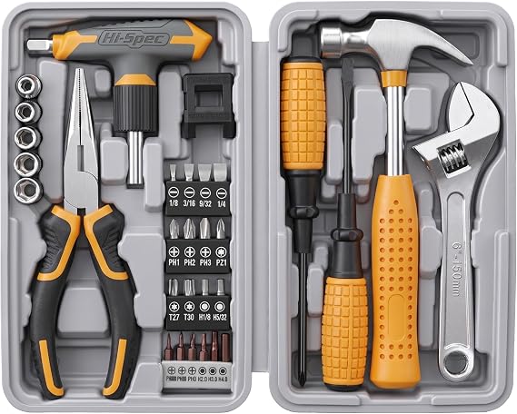 Hi-Spec 30pc Household DIY Tool Kit with Portable Storage Case