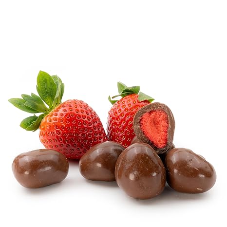 Strawberries Freeze Dried in Milk Chocolate 500 g