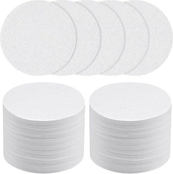 HOTUT Coffee Filters Papers, 400 Pcs×54mm Round Coffee Filters Papers, Micro Paper Filters Replacement Compatible with Coffee and Espresso Maker - White