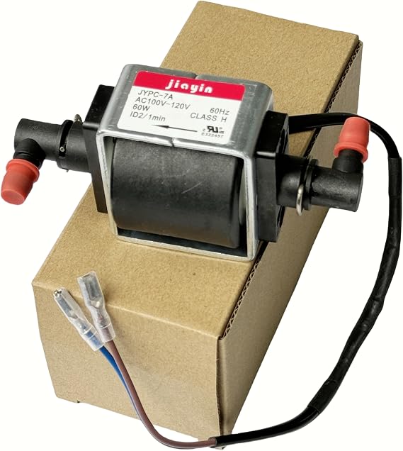 JYPC-7A AC100V - 120V 60W Hydro Electromagnetic Solenoid Water Pump, 2400ccmin 2bar 60Hz ID2/min 45dB Solenoid Water Liquid Pump-