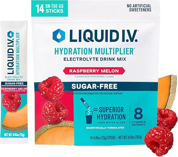 Liquid I.V.® Hydration Multiplier® Sugar-Free - Raspberry Melon - Hydration