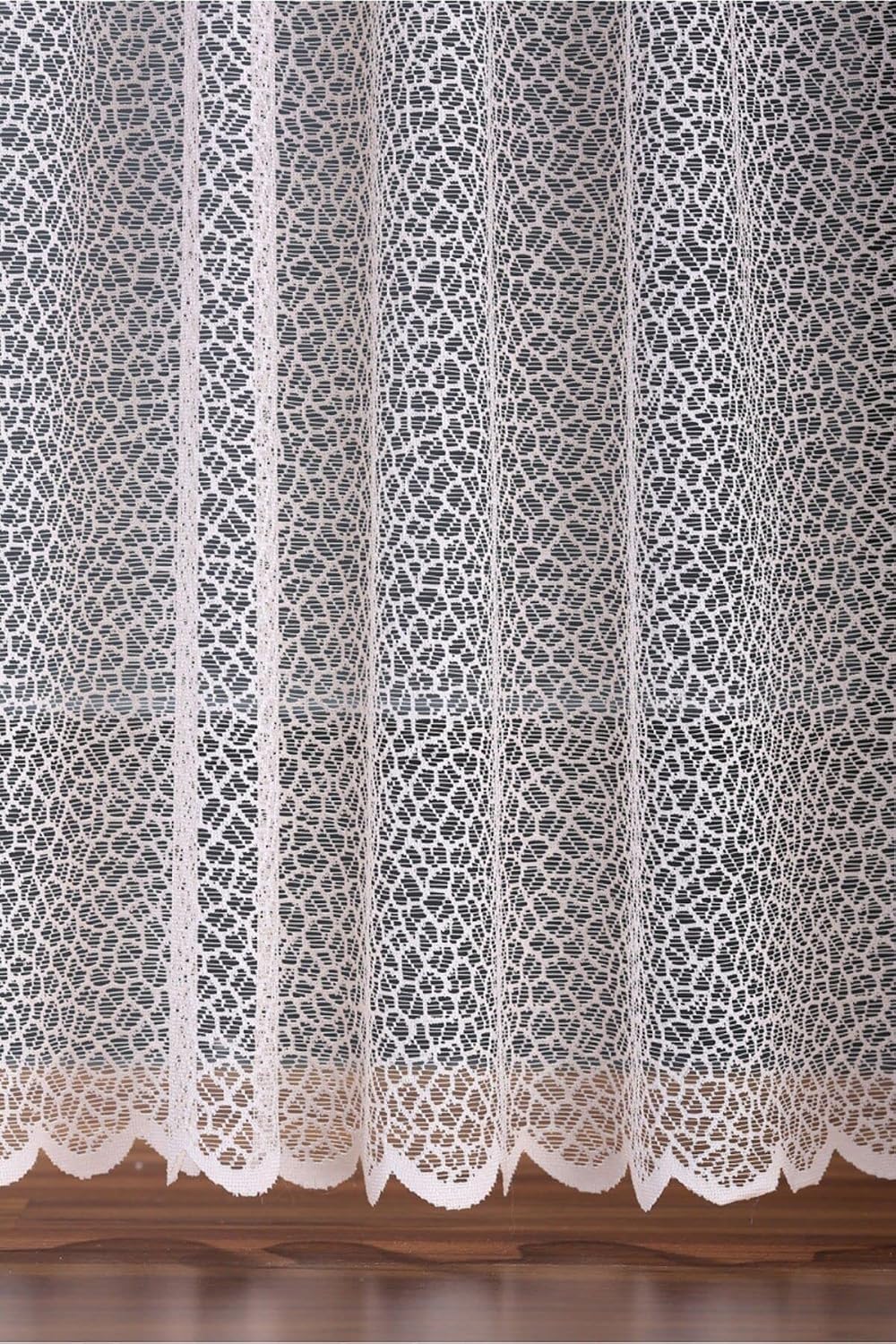 Evdepo Home Kırık Beyaz Seyrek Pileli Tül Perde 160 x 270 cm