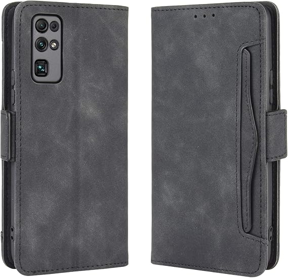 Cover Compatible with Honor 30 [Dual Card Slot][Flip Stand][Phone Case][Magnetic Clasp] Wallet Black
