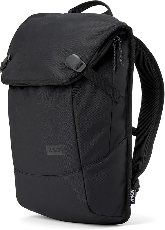 Aevor Daypack - Expandable Backpack Ergonomic Laptop Compartment Water-Repellent Daypack Black Eclipse