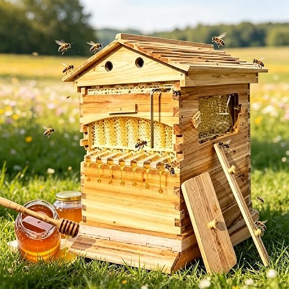 Flow Beehive Kit, Double Layer Hive with Automatic Honey Flow Frames