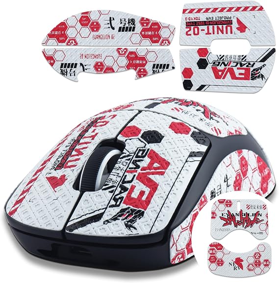 Hyekic Mouse Grip Tape Fit for Logitech G PRO X Superlight, 6 Pieces, Anti-Slip Gaming Mouse Skins, Sweat Resistant, Self-Adhesive Pre-Cut Stickers, Easy to Use, Professional Mice Upgrade Kit