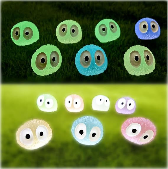 Forest Ghost Garden Decoration 28 Pieces Luminous Forest Spirits Luminous Elves Tree Elf Figures Luminous Garden Decoration Figures Suitable for Decoration of Fairy Gardens Mini Gardens and Potted Plants