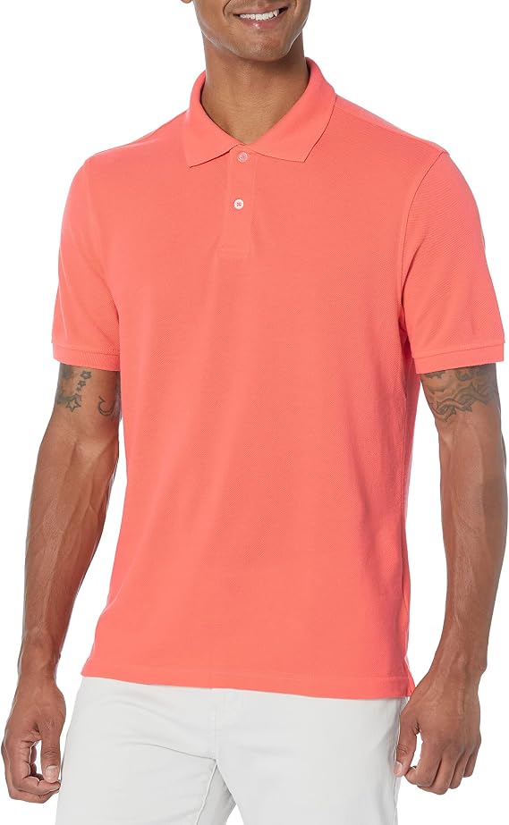 Amazon Essentials Men's Slim-Fit Cotton Pique Polo Shirt (Limited Edition Colors)