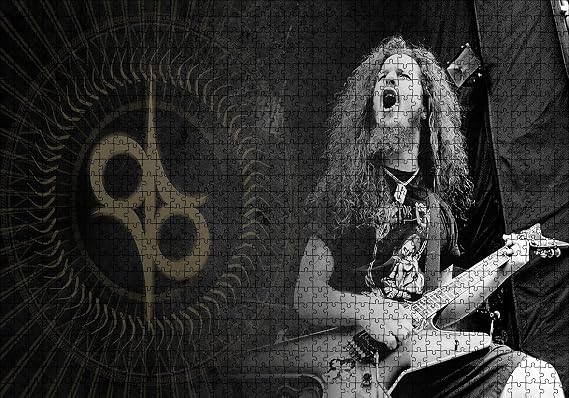 Cakatablo Dimebag Darrell Elektrogitar 1000 Parça Puzzle Yapboz MDF Ahşap