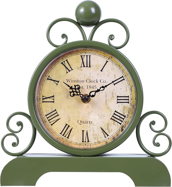 Mantel Clock Quartz Classic Style Vintage Table Clock Roman