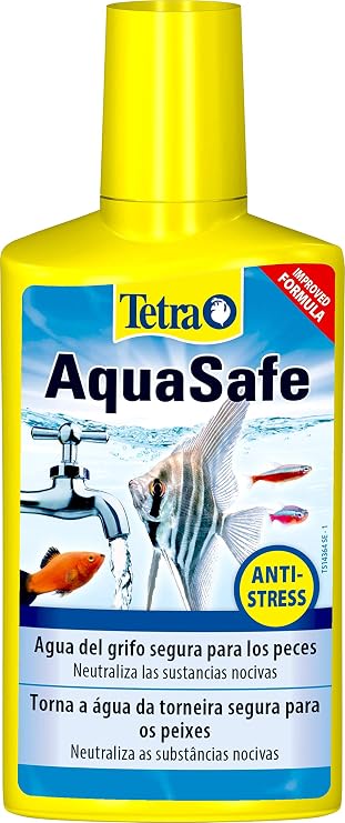Tetra AquaSafe for Natural and Fish Friendly Aquarium Water, 250 ml