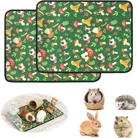 2 Pack Guinea Pig Cage Liner Waterproof Guinea Pig Liners for Cage Washable