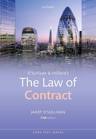 OʼSullivan & Hilliard's The Law of Contract (Core Texts Series)