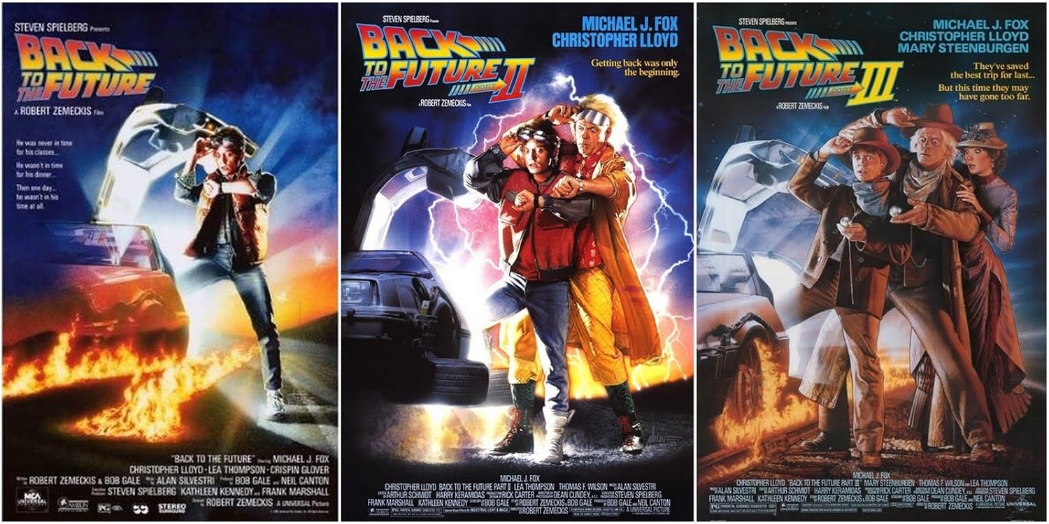 Back To The Future DVD Complete Films Collection (3 Discs) Box Set : All 3 Movies Part 1, 2, 3 + The Making Of + Deleted Scenes, Outtakes, Storyboards + Extras