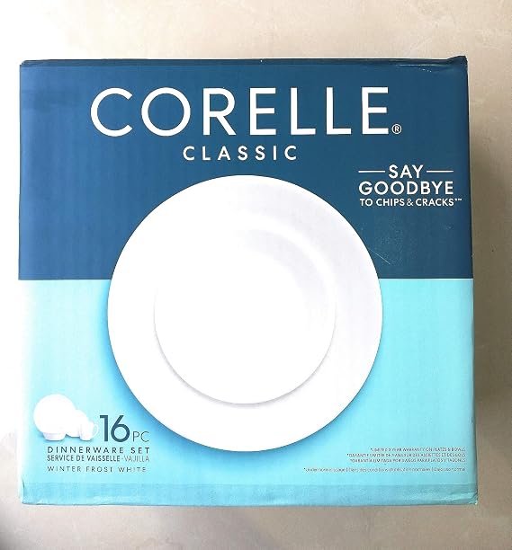 Corelle Livingware Winter Frost 16-Piece Dinnerware Set