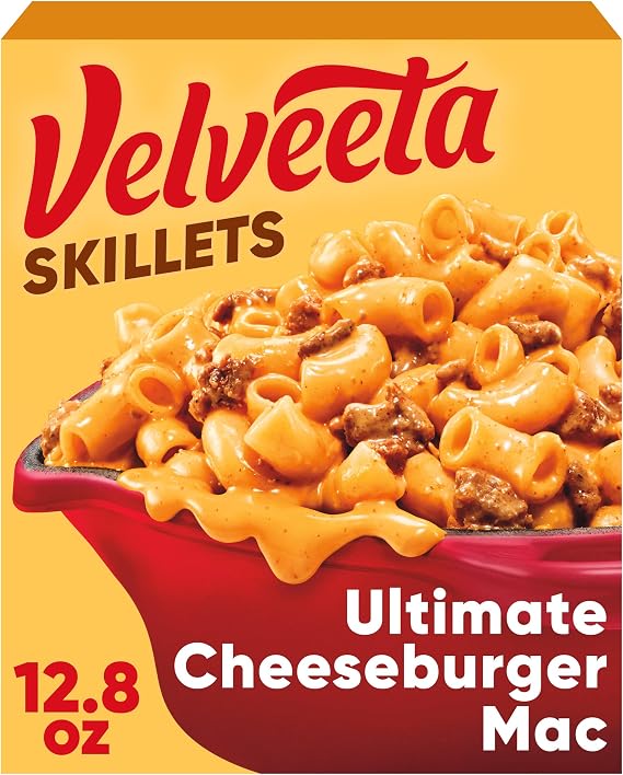 Velveeta Skillets One Pan Dinner Kit, Ultimate Cheeseburger Mac, 12.8 oz