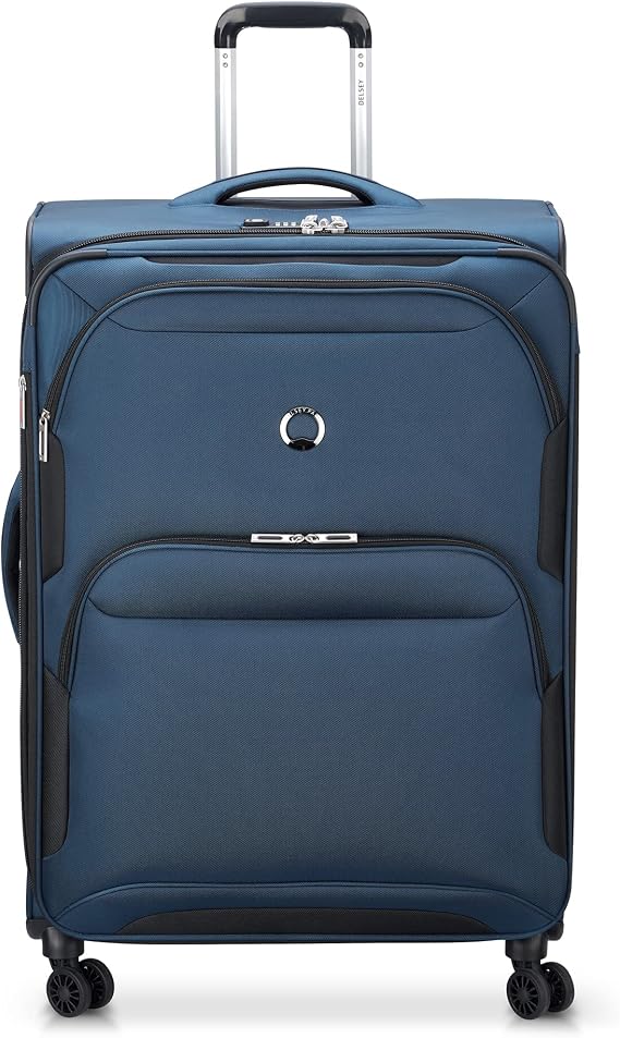 DELSEY Paris Sky Max 2.0 Softside Expandable Cargo with Spinner Wheels, blue