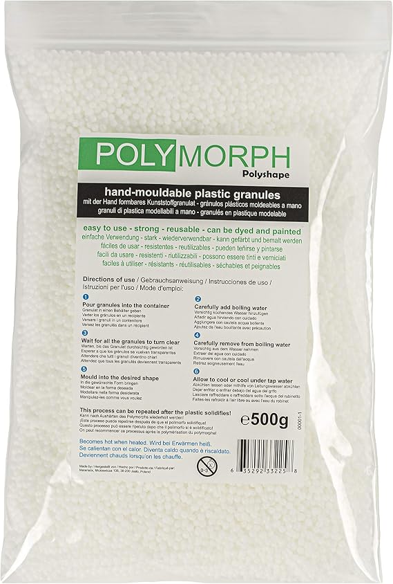 500g Polyshape Polymorph Hand mouldable Plastic Bag