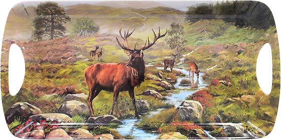 The Leonardo Collection Macneil Studios Stag Food Serving Laptray Medium