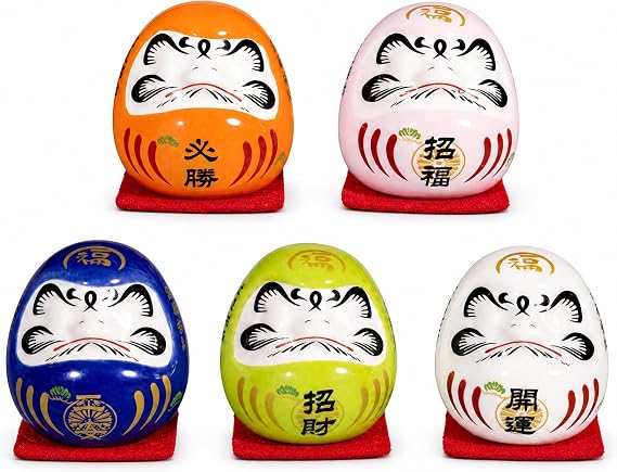 Daruma|Daruma Doll Ceramic Desk Decor, Style 1