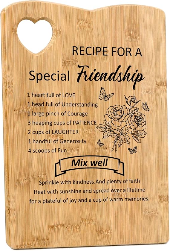 Friendship Gifts for Women,Chopping Board,Best Friend Gift,Friend Gifts for Women,Gift for Friends Female,Gifts for Best Friend,Special Friend Gifts,Friend Birthday Gifts,Best Friend Christmas Gifts