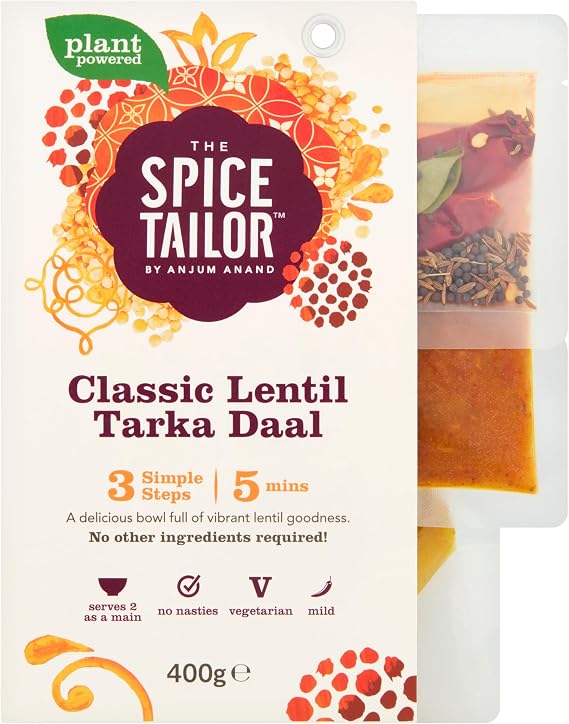 The Spice Tailor, Lentil Daal Kits, Classic Lentil Tarka Daal, 400 g Packet (Pack of 1)