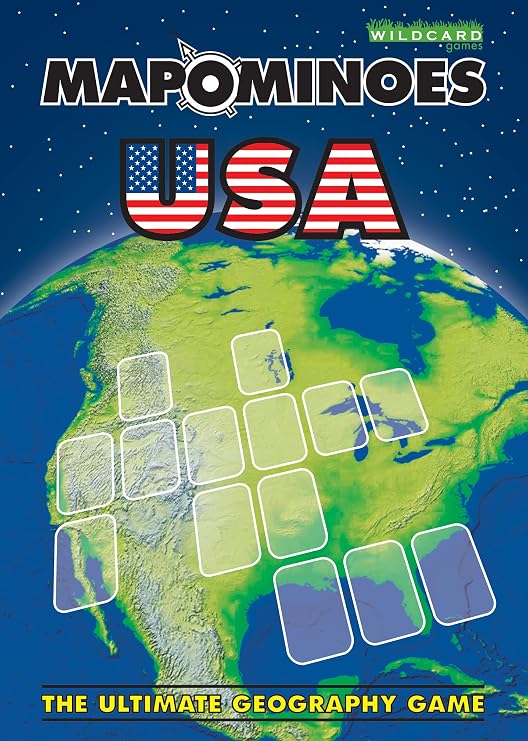 MAPOMINOES USA Top Geography Game about US States for Kids Teens and Adults
