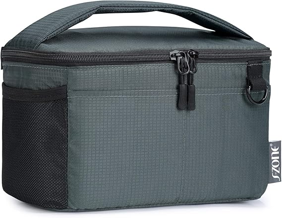 S-ZONE Padded Folding Camera Bag for DSLR SLR Camera TLR Sony Canon Nikon or Flash